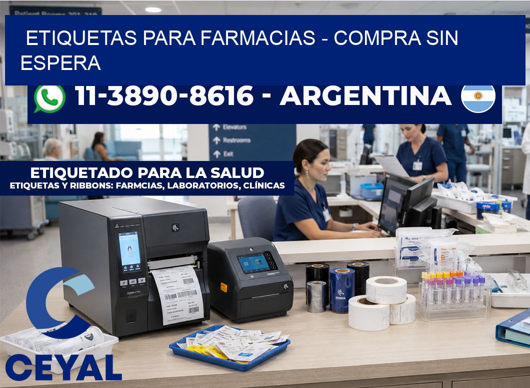 ETIQUETAS PARA FARMACIAS – Compra sin espera