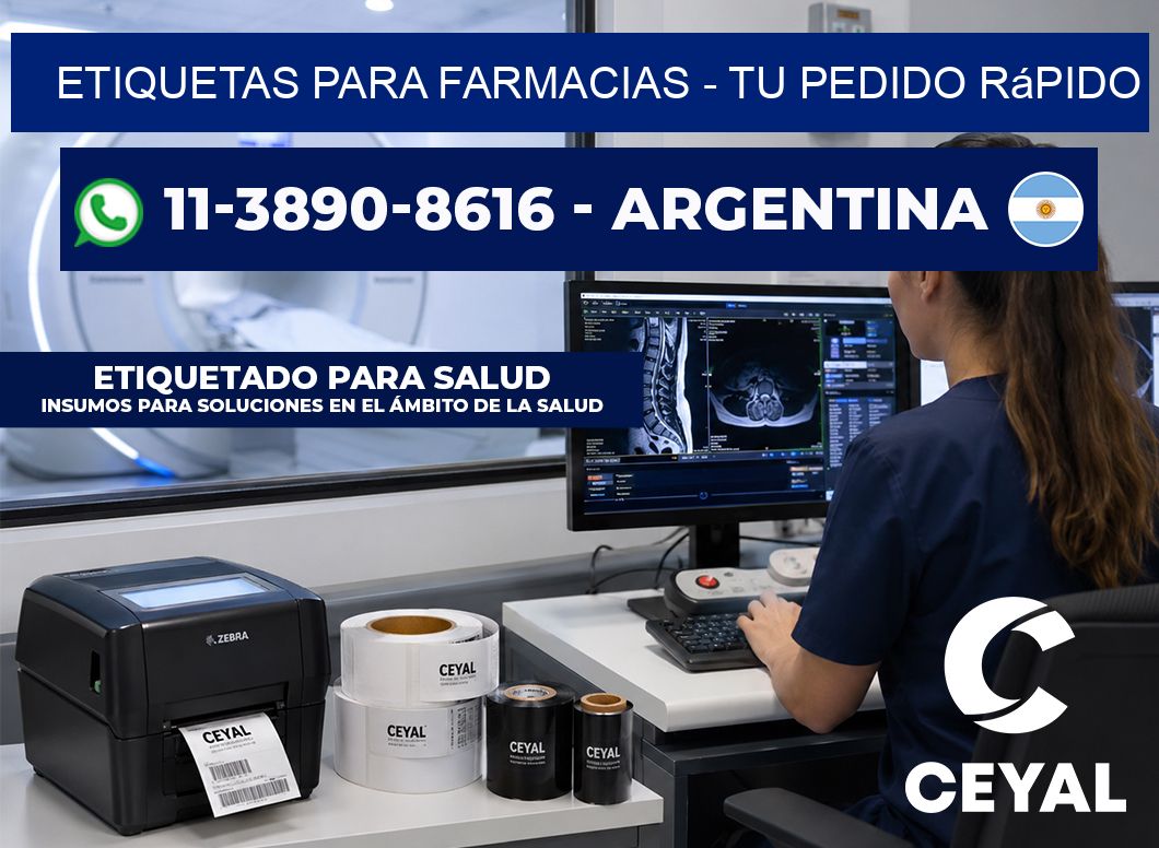 ETIQUETAS PARA FARMACIAS - Tu pedido rápido