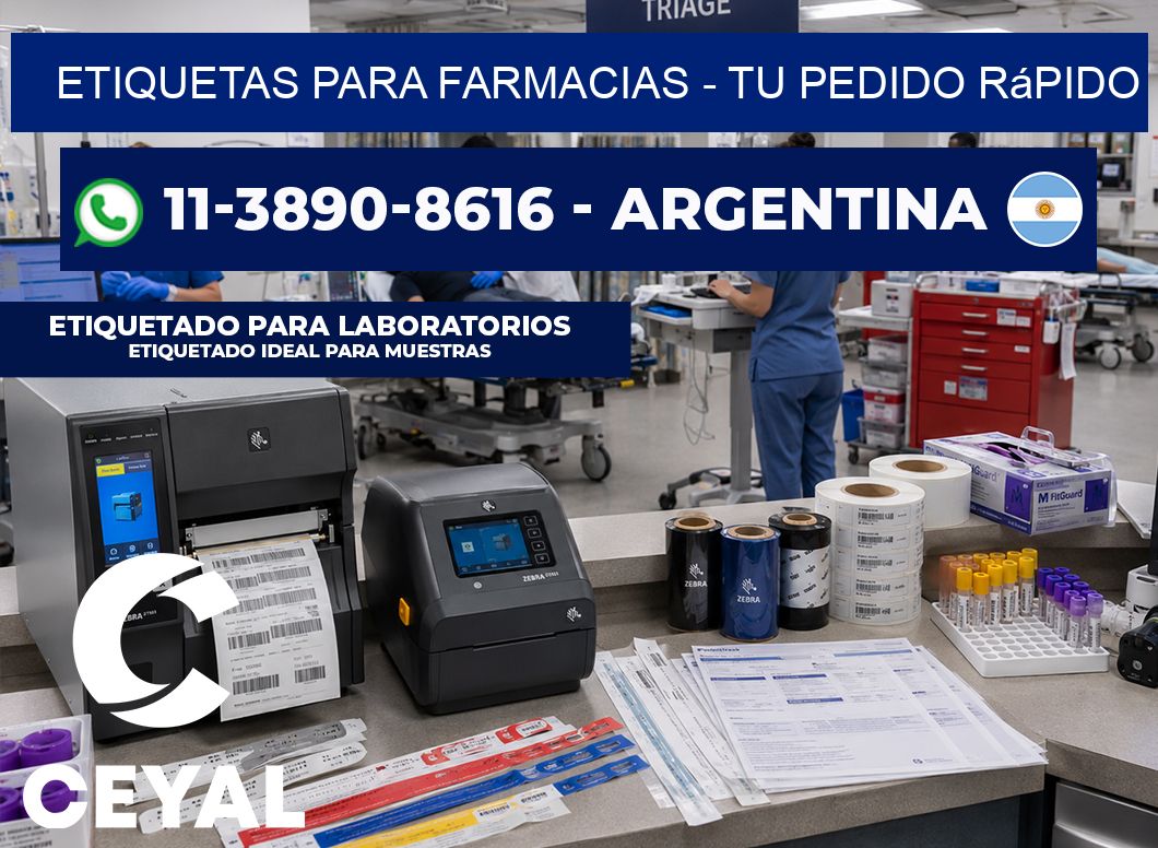 ETIQUETAS PARA FARMACIAS - Tu pedido rápido