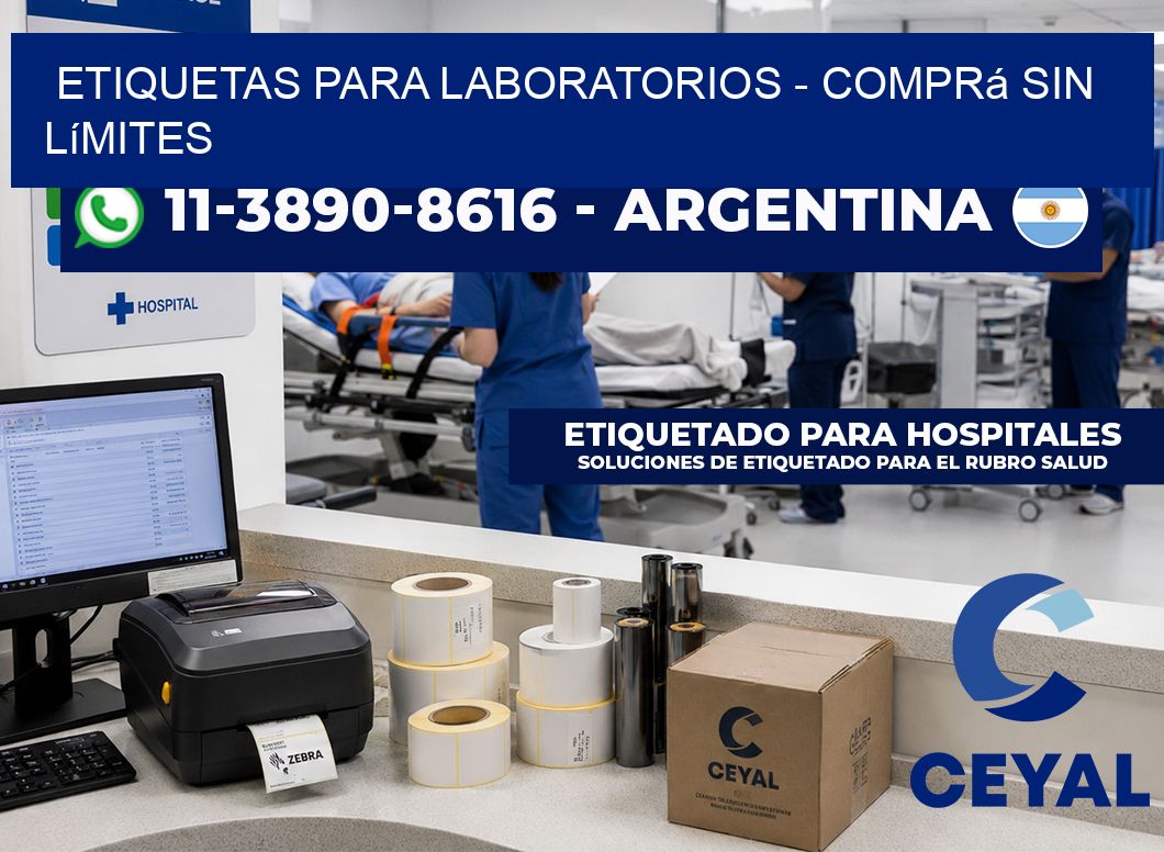 ETIQUETAS PARA LABORATORIOS – Comprá sin límites