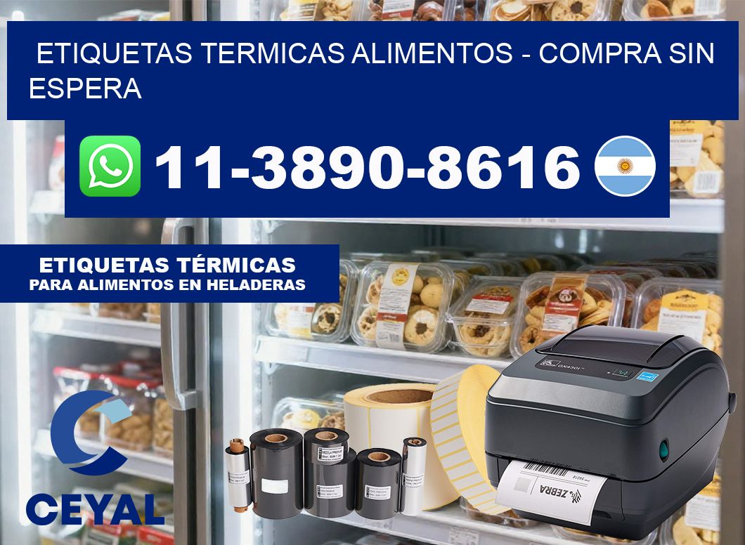 ETIQUETAS TERMICAS ALIMENTOS – Compra sin espera