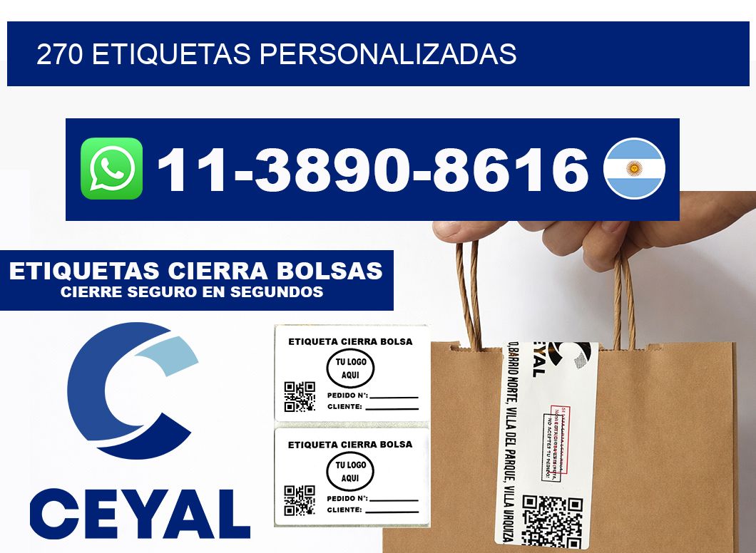 270 ETIQUETAS PERSONALIZADAS