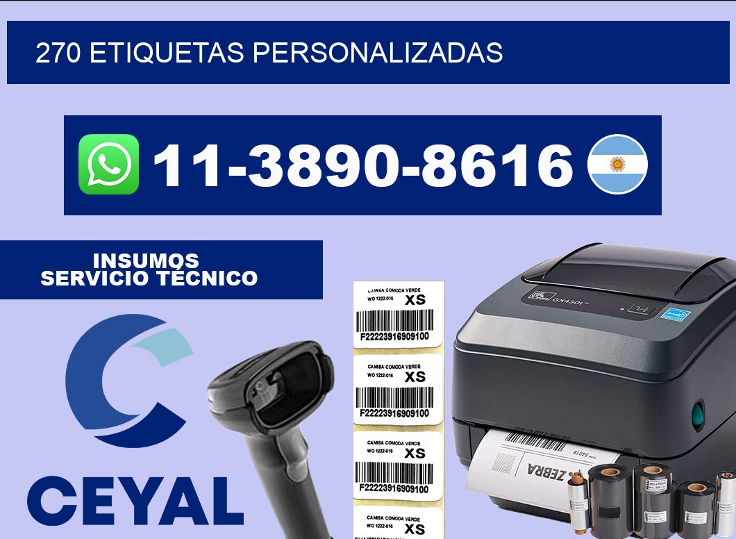 270 ETIQUETAS PERSONALIZADAS