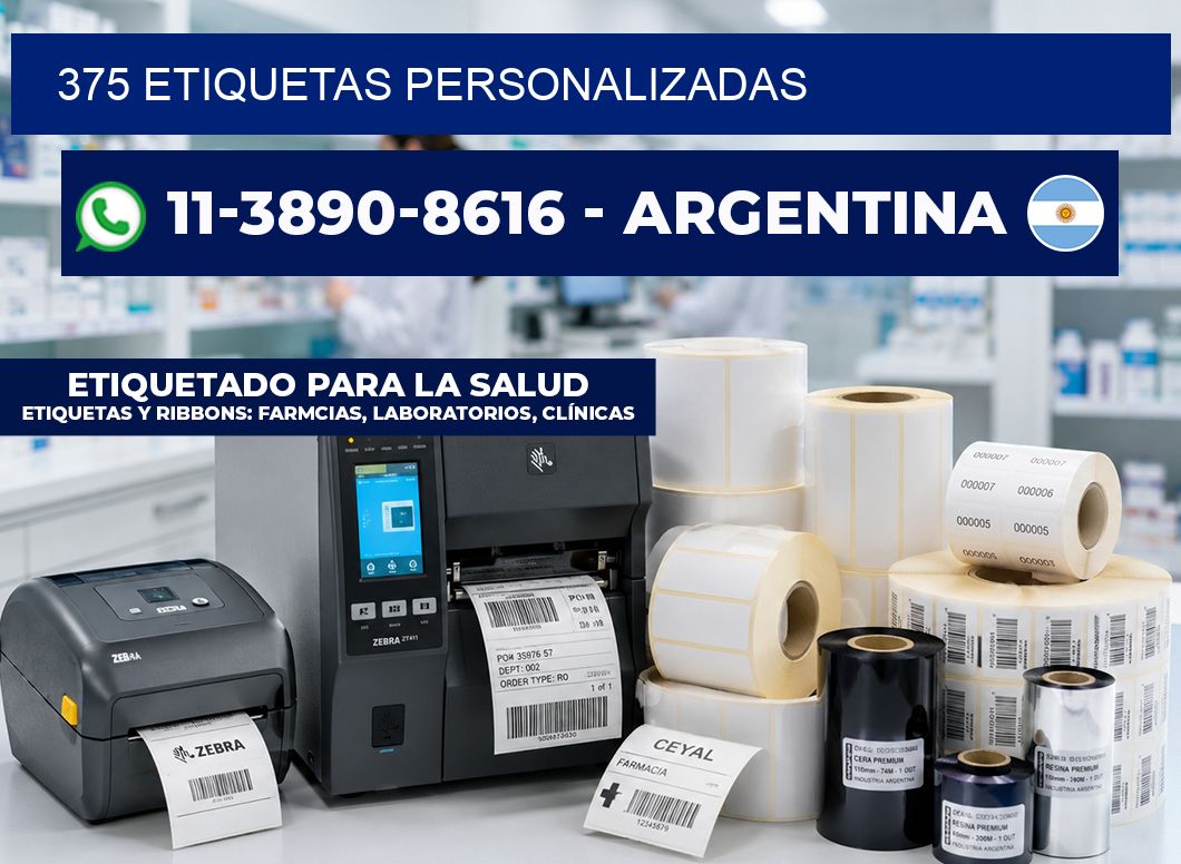 375 ETIQUETAS PERSONALIZADAS