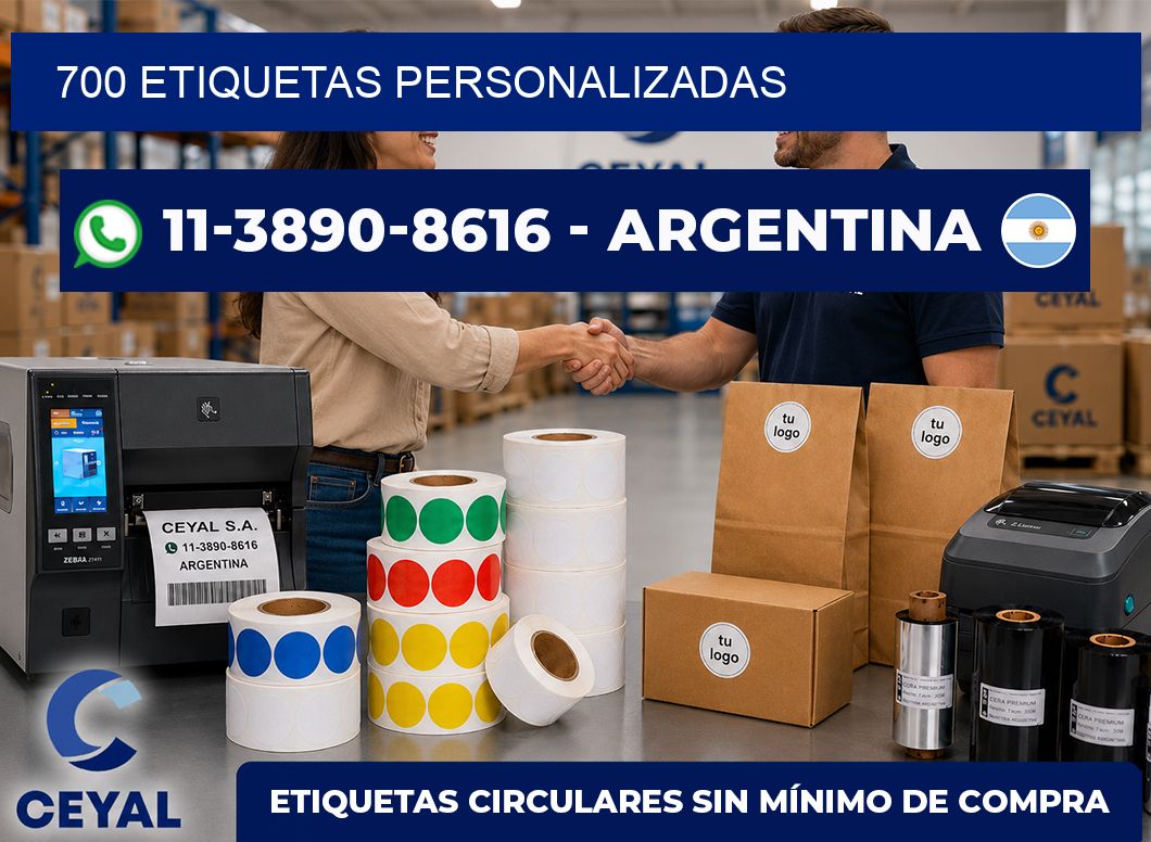 700 ETIQUETAS PERSONALIZADAS