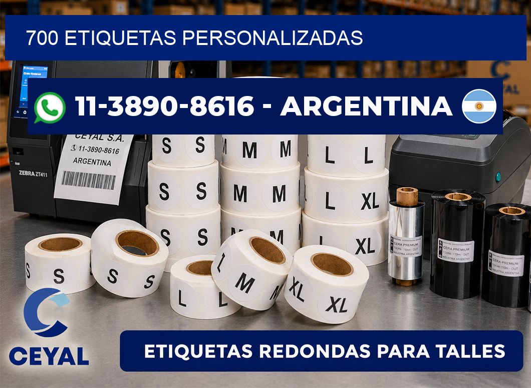 700 ETIQUETAS PERSONALIZADAS