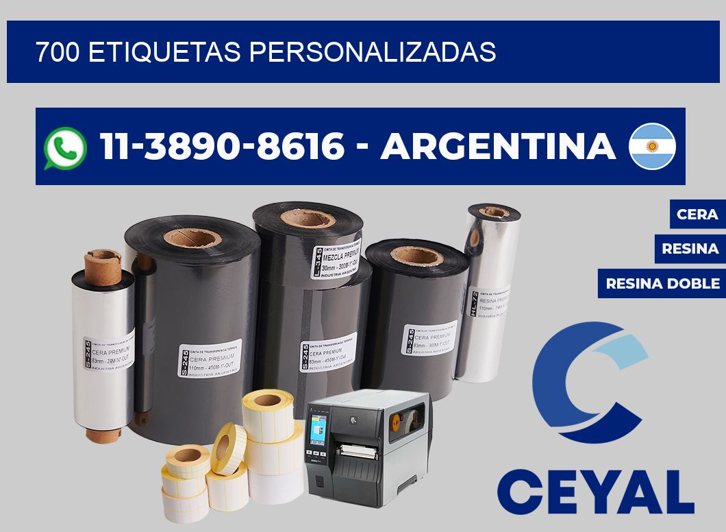700 ETIQUETAS PERSONALIZADAS