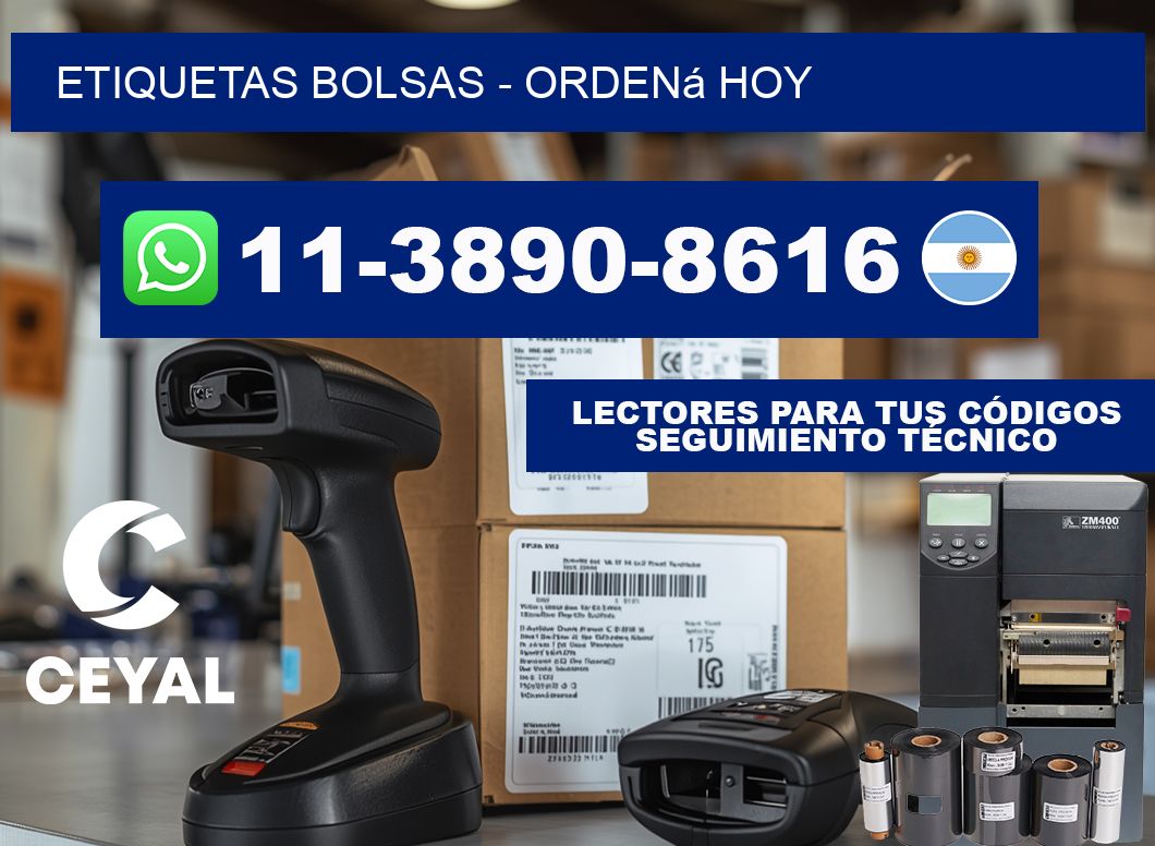 ETIQUETAS BOLSAS - Ordená hoy