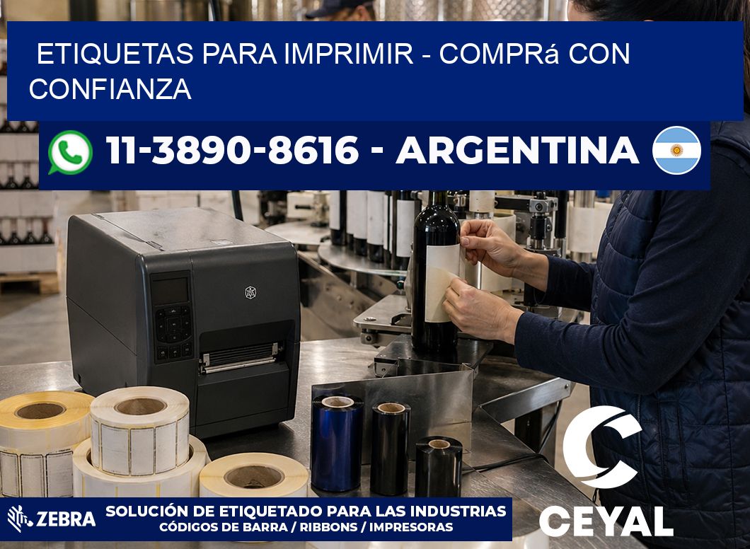 ETIQUETAS PARA IMPRIMIR – Comprá con confianza