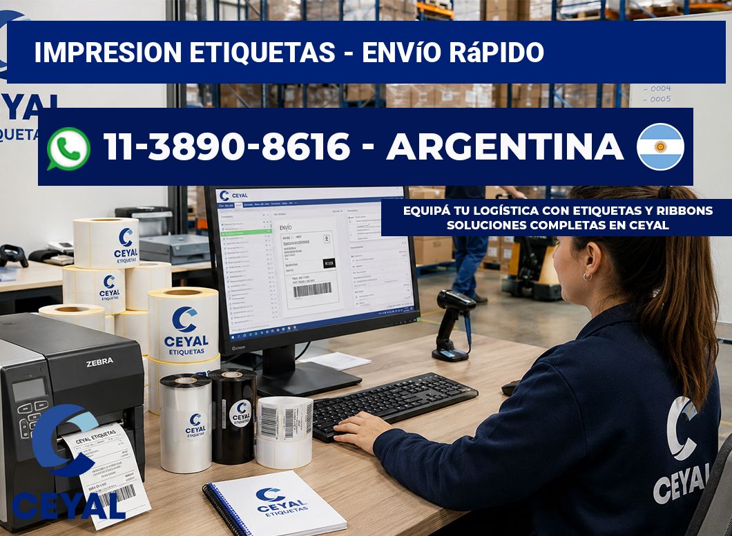 IMPRESION ETIQUETAS - Envío rápido