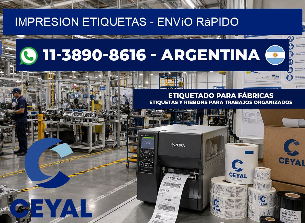 IMPRESION ETIQUETAS – Envío rápido
