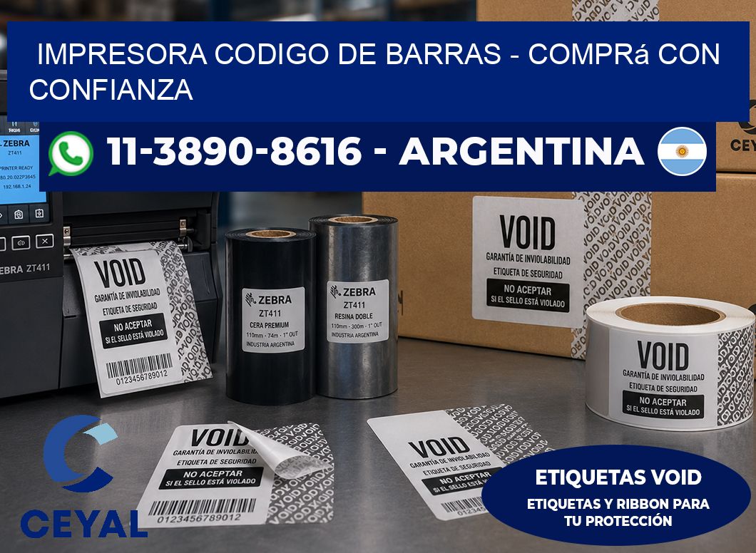 IMPRESORA CODIGO DE BARRAS – Comprá con confianza