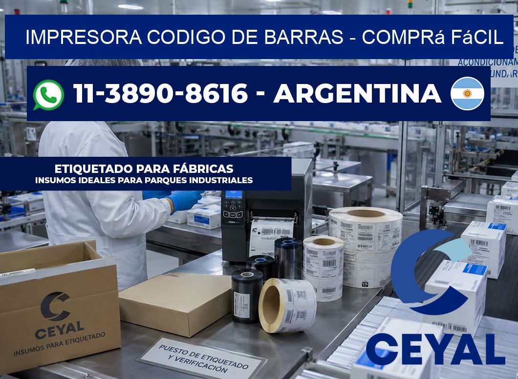 IMPRESORA CODIGO DE BARRAS – Comprá fácil
