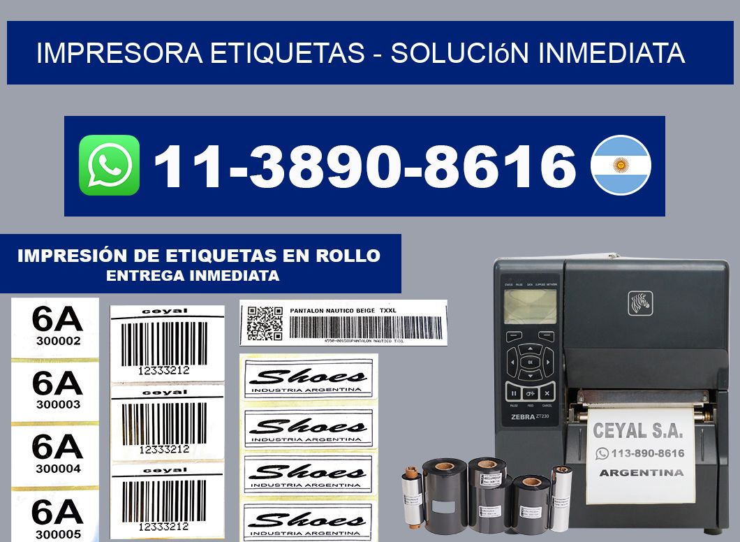 IMPRESORA ETIQUETAS - Solución inmediata