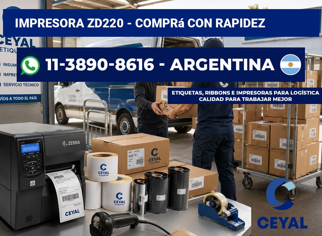 IMPRESORA ZD220 - Comprá con rapidez