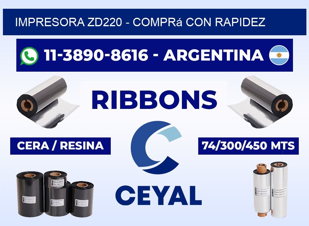 IMPRESORA ZD220 - Comprá con rapidez