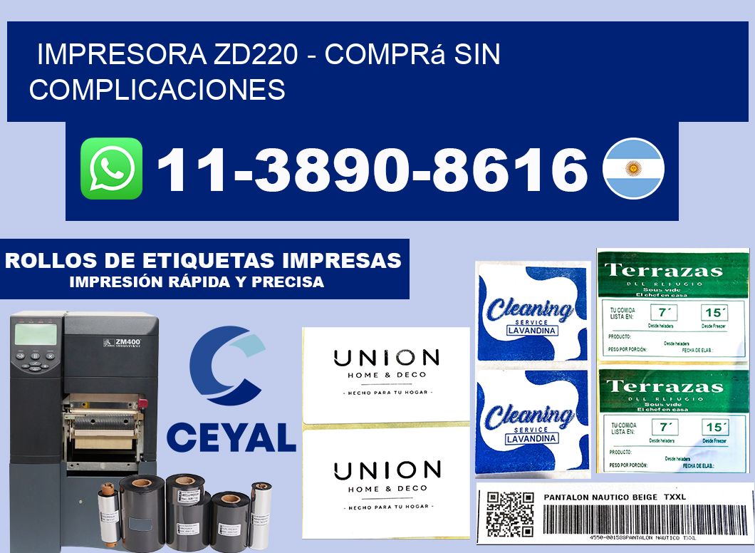IMPRESORA ZD220 - Comprá sin complicaciones
