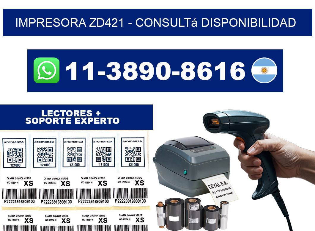 IMPRESORA ZD421 - Consultá disponibilidad
