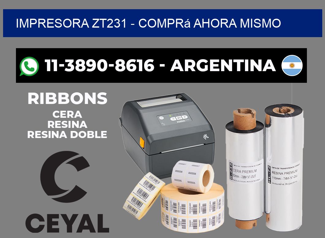 IMPRESORA ZT231 - Comprá ahora mismo
