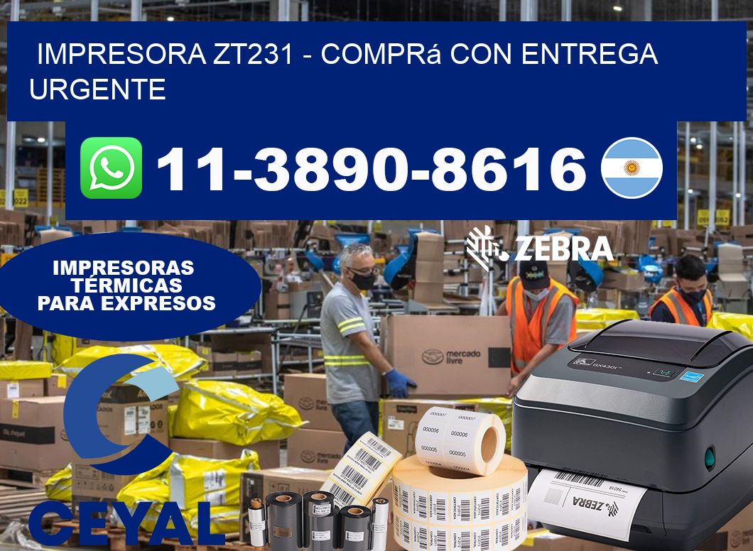IMPRESORA ZT231 - Comprá con entrega urgente