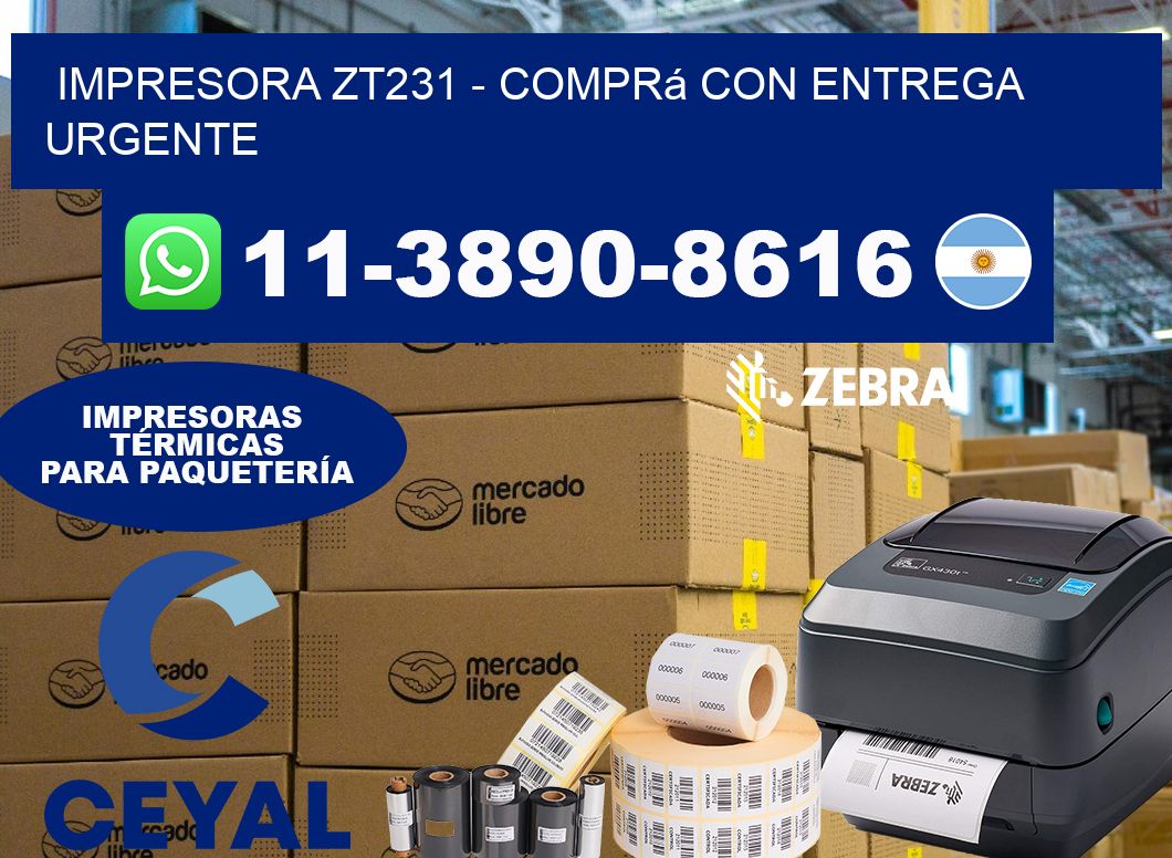 IMPRESORA ZT231 – Comprá con entrega urgente