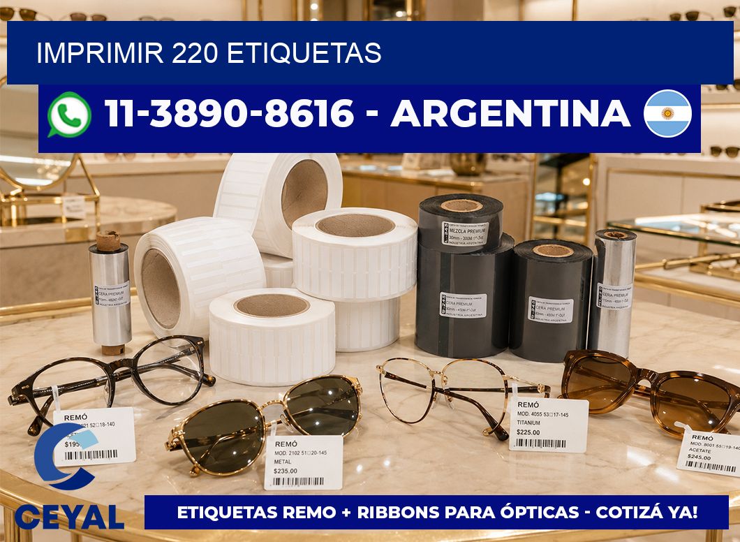 IMPRIMIR 220 ETIQUETAS