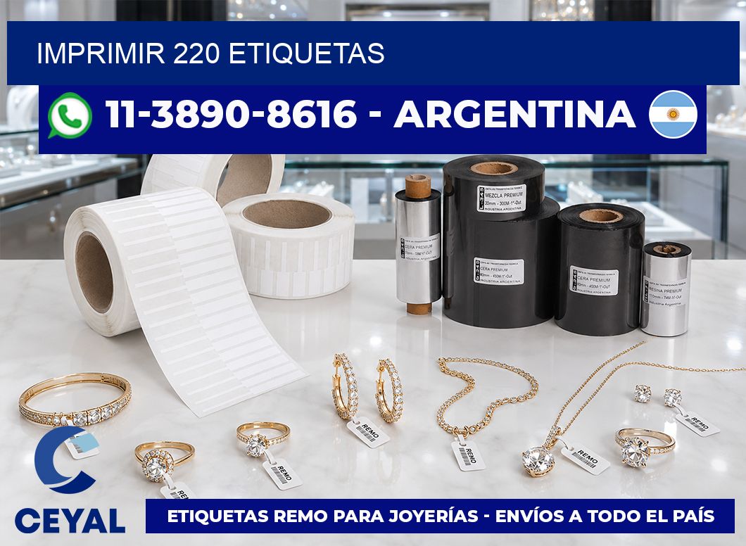 IMPRIMIR 220 ETIQUETAS