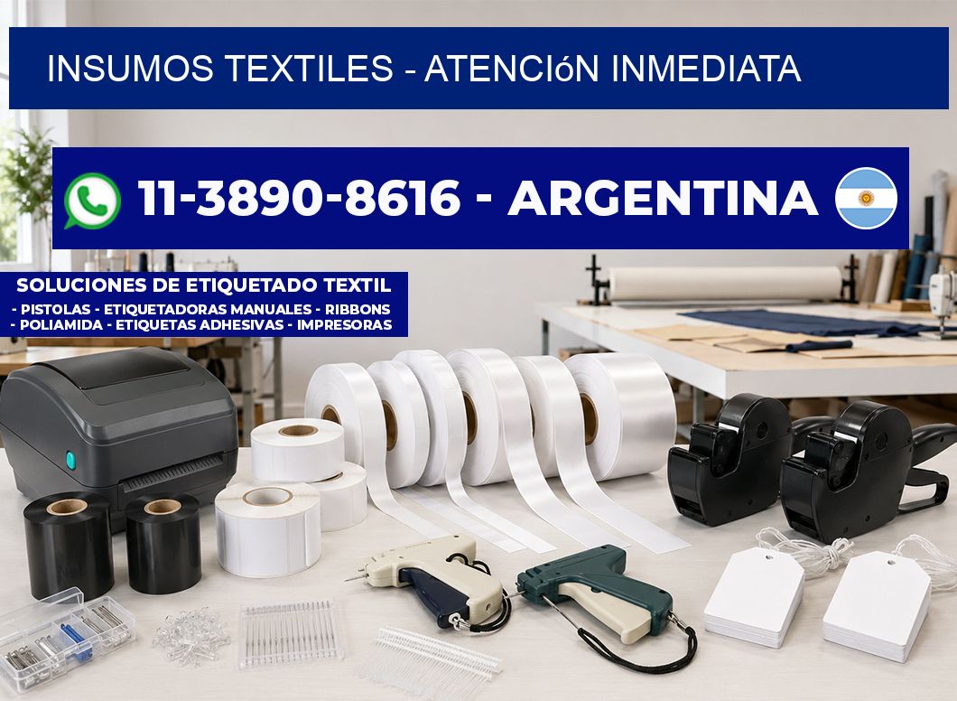 INSUMOS TEXTILES - Atención inmediata