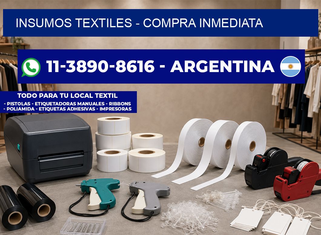 INSUMOS TEXTILES - Compra inmediata