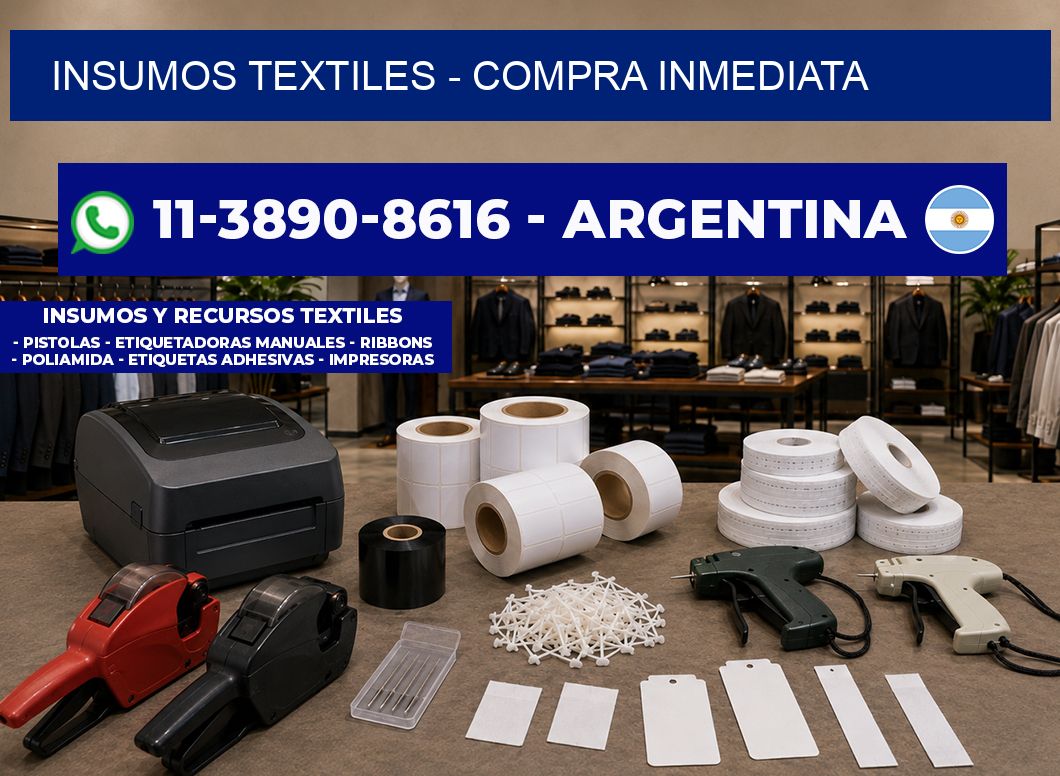 INSUMOS TEXTILES – Compra inmediata