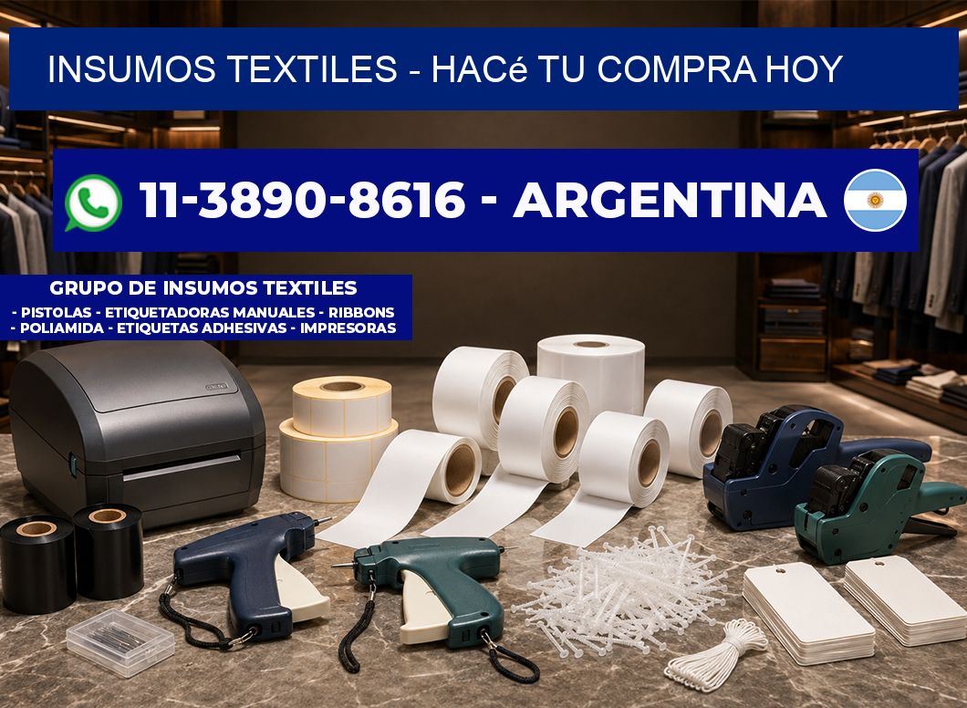 INSUMOS TEXTILES - Hacé tu compra hoy