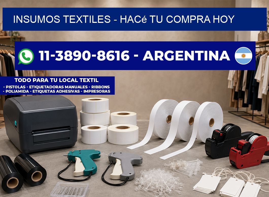 INSUMOS TEXTILES – Hacé tu compra hoy