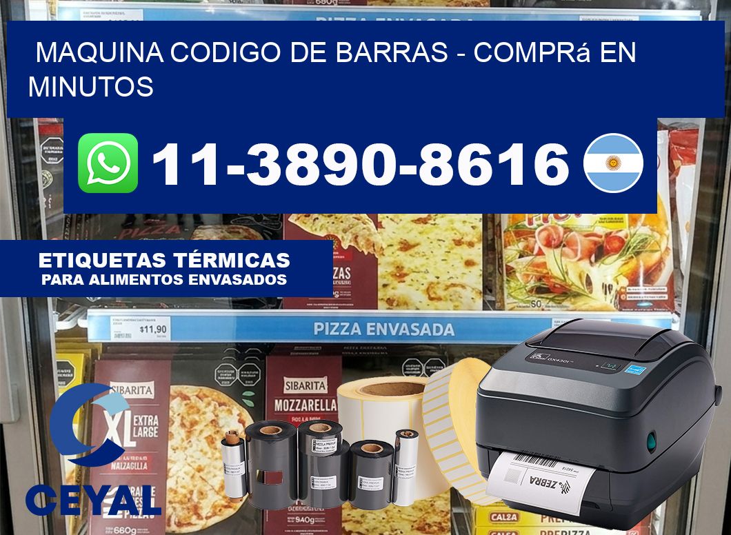 MAQUINA CODIGO DE BARRAS – Comprá en minutos