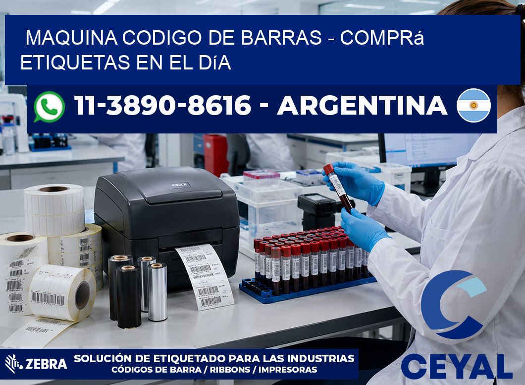 MAQUINA CODIGO DE BARRAS - Comprá etiquetas en el día