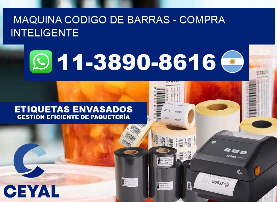MAQUINA CODIGO DE BARRAS - Compra inteligente
