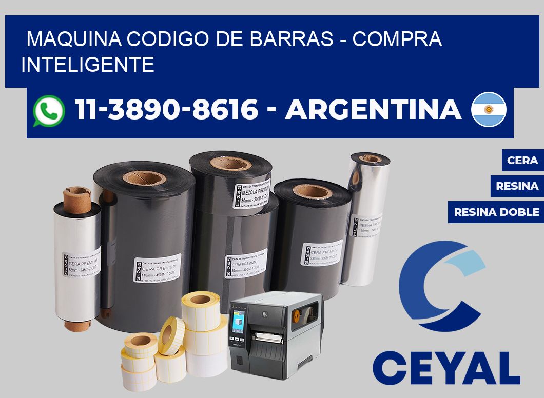 MAQUINA CODIGO DE BARRAS - Compra inteligente