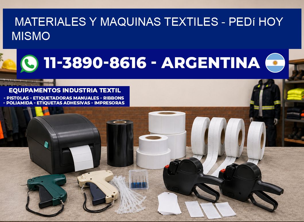 MATERIALES Y MAQUINAS TEXTILES – Pedí hoy mismo