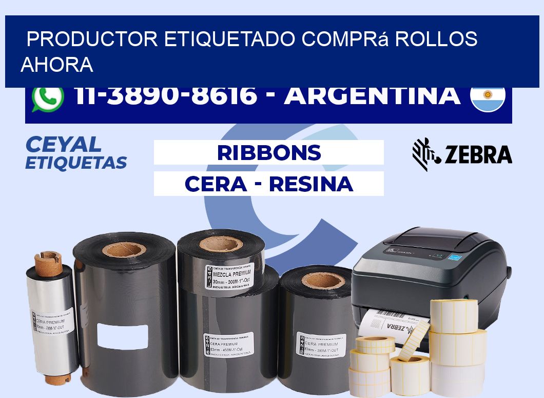 PRODUCTOR ETIQUETADO Comprá rollos ahora
