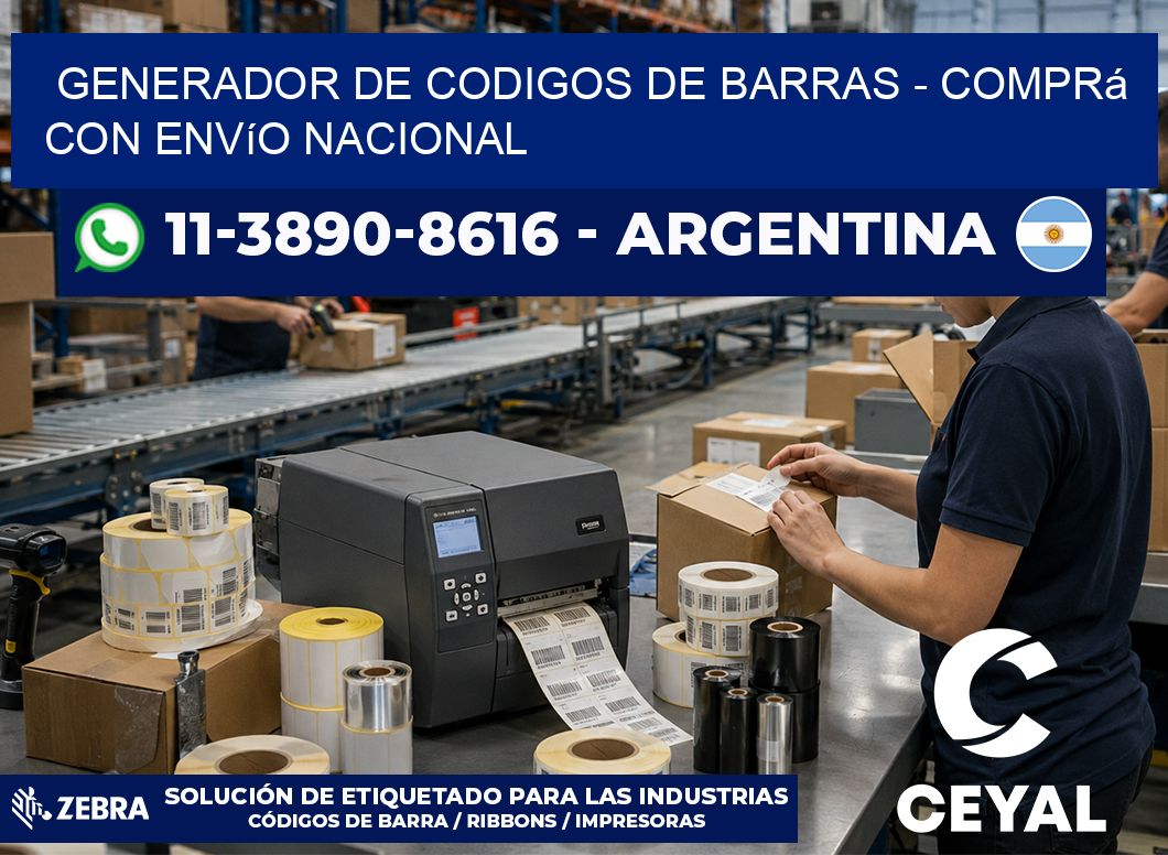 generador de codigos de barras – Comprá con envío nacional
