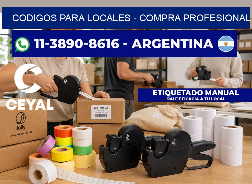 Codigos para locales - Compra profesional