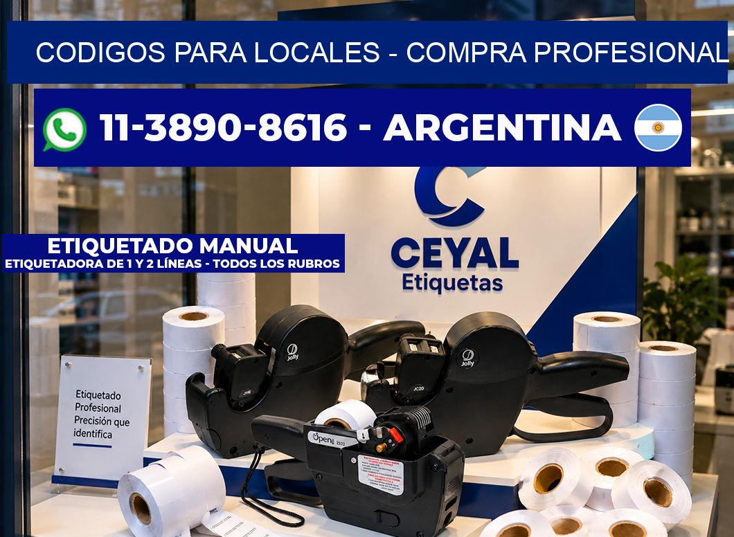 Codigos para locales - Compra profesional