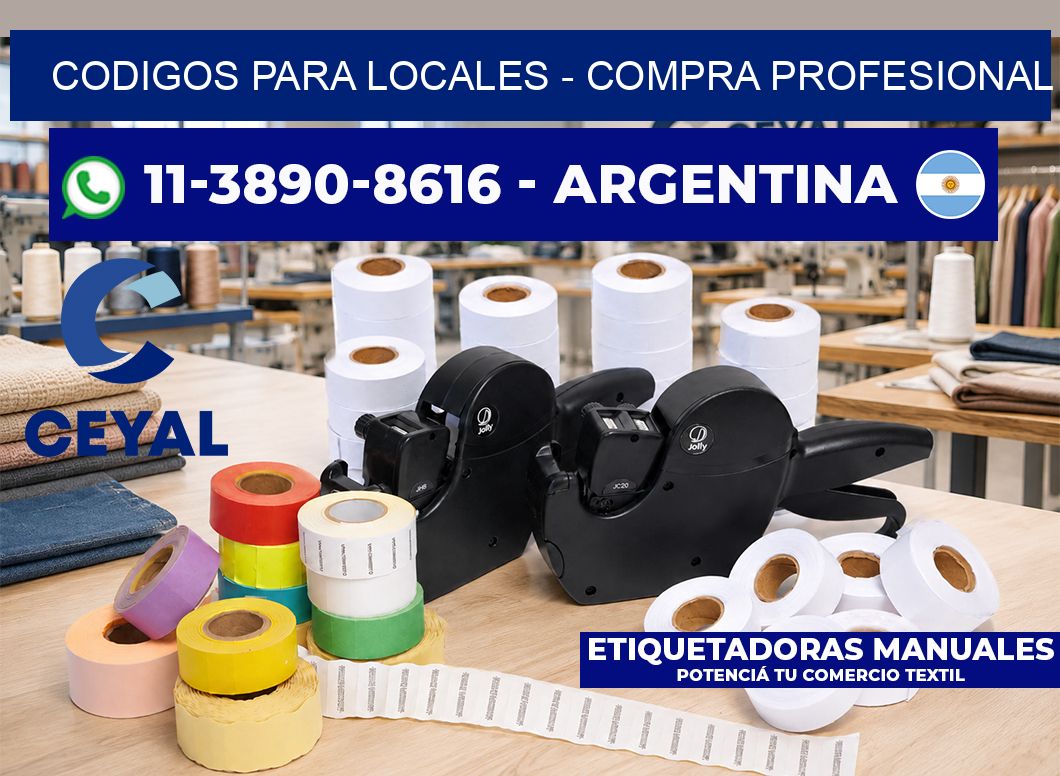 Codigos para locales – Compra profesional