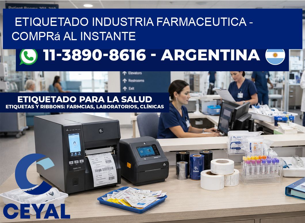 ETIQUETADO INDUSTRIA FARMACEUTICA - Comprá al instante