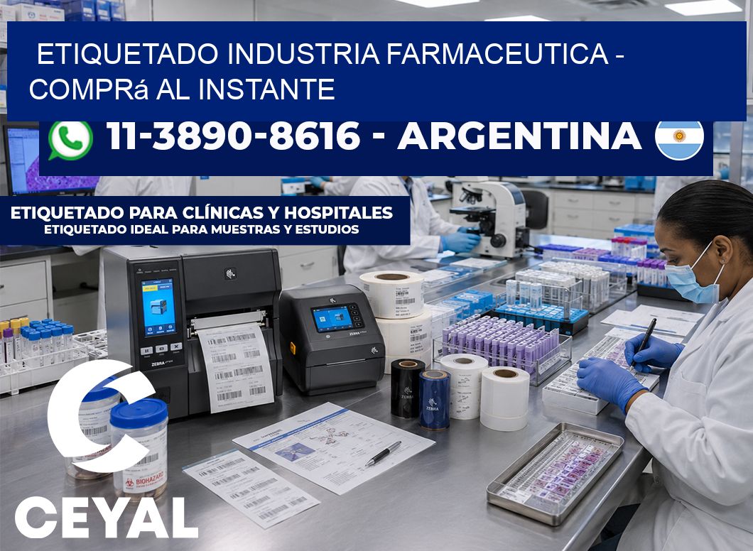 ETIQUETADO INDUSTRIA FARMACEUTICA - Comprá al instante