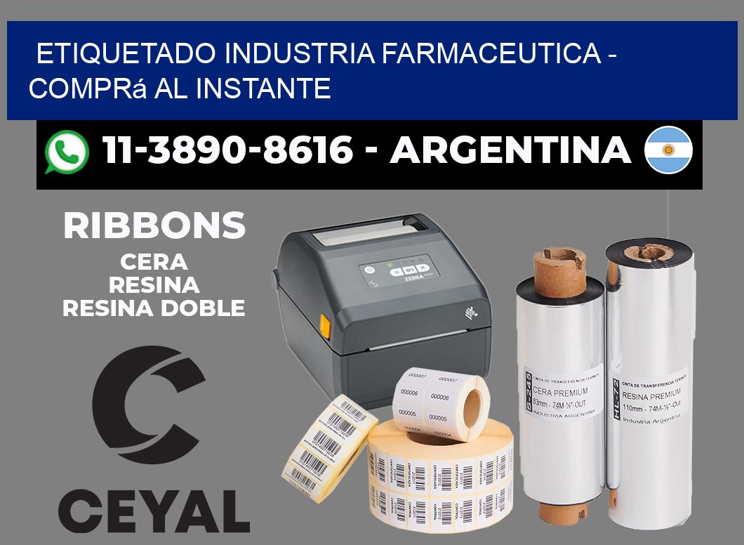 ETIQUETADO INDUSTRIA FARMACEUTICA - Comprá al instante