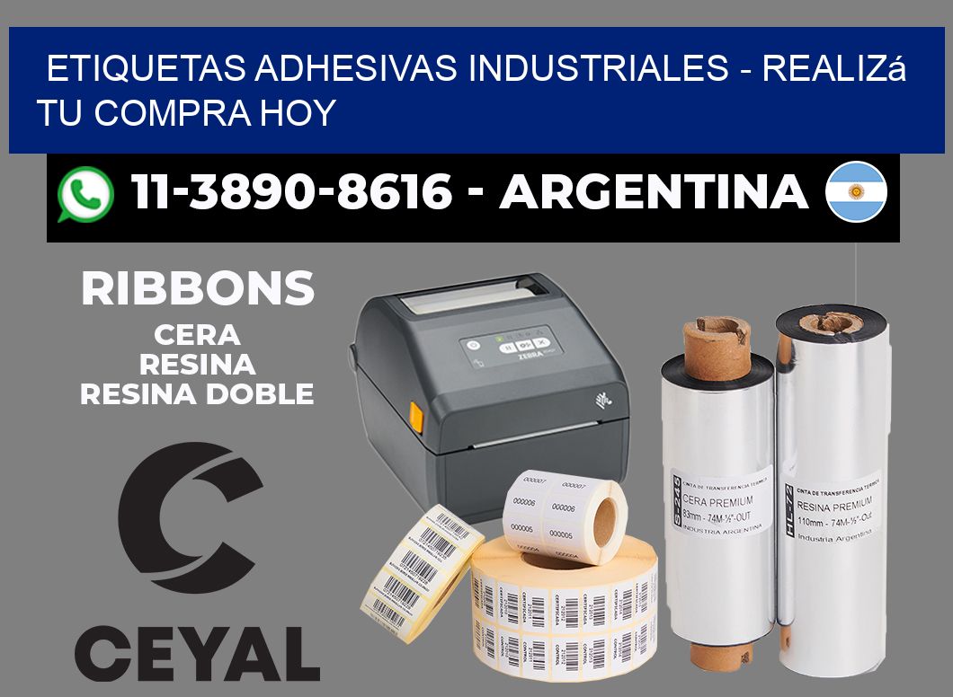 ETIQUETAS ADHESIVAS INDUSTRIALES - Realizá tu compra hoy