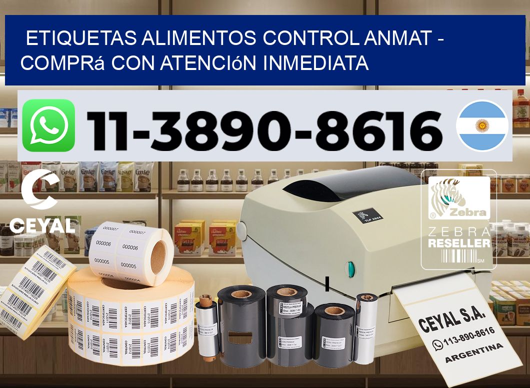 ETIQUETAS ALIMENTOS CONTROL ANMAT - Comprá con atención inmediata