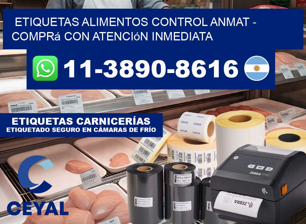 ETIQUETAS ALIMENTOS CONTROL ANMAT - Comprá con atención inmediata
