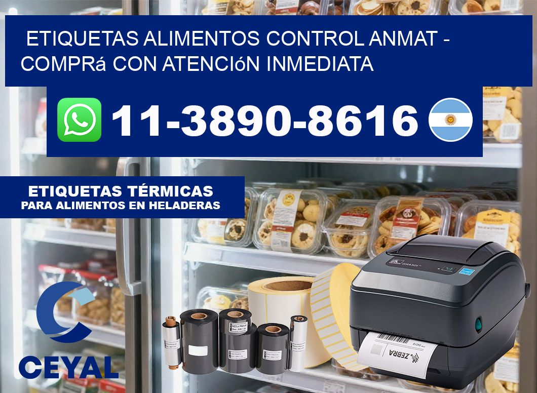 ETIQUETAS ALIMENTOS CONTROL ANMAT – Comprá con atención inmediata