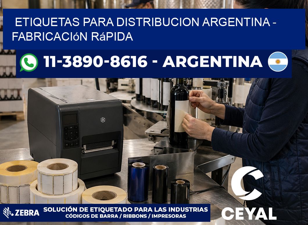 ETIQUETAS PARA DISTRIBUCION ARGENTINA – Fabricación rápida